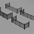 Black Metal Railings With Different Styles For Staircase And Balcony