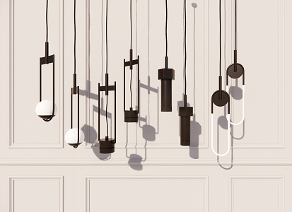 Modern chandelier 3d model