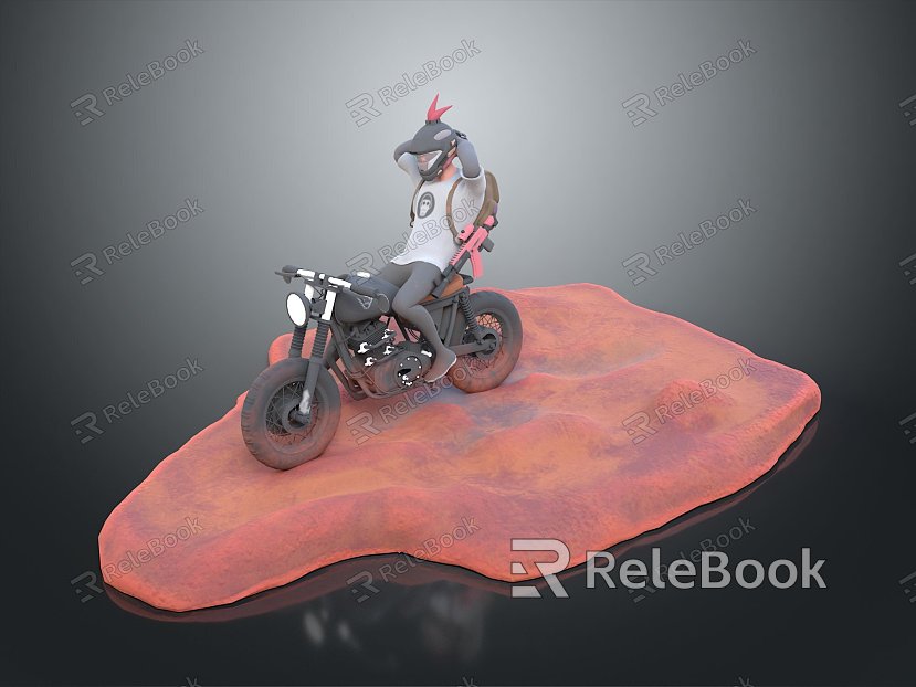 Motorcycle Two-wheeled Motorcycle Cross-country Motorcycle Road Race Motorcycle Motor Vehicle Transport model