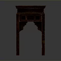 Traditional Wooden Table With Carved Details And Storage Drawers For Home Living
