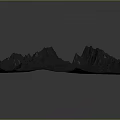 3D Mountain Terrain Model With Realistic Landscape And Detailed Texture Design 3d model
