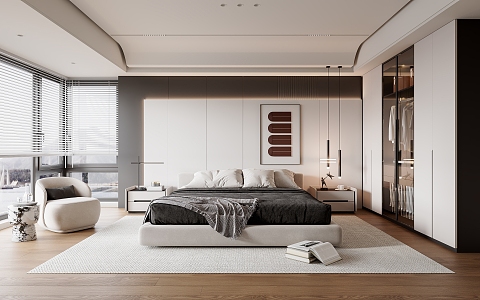 Modern Bedroom 3d model