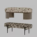 Stylish Sofa Bench Designs With Floral And Striped Upholstery And Decorative Legs