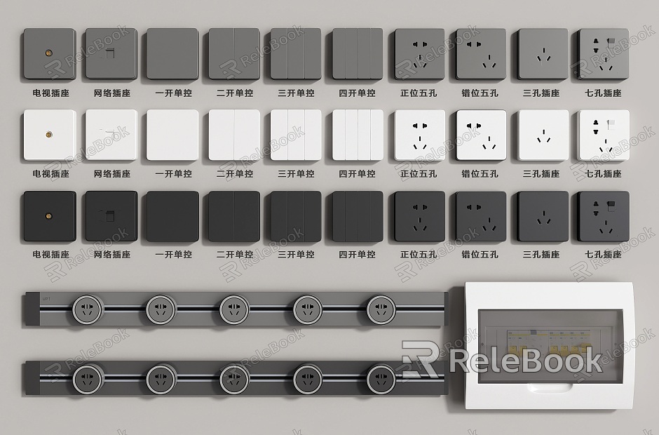 Modern Switch Switch Socket Panel model