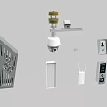 Projection Monitoring System With Security Camera Sensor Wireless Device And Control Panel