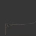 Modern Bridge Structure Design With Metal Railings Slender Frame And Supporting Beams