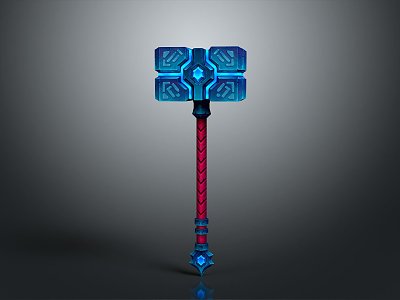 Hammer Warhammer Cartoon Hammer Magic Hammer 3d model