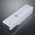 Sleek White Game Remote Control With Responsive Buttons Directional Pad And Indicator Light 3d model