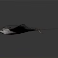 Spotted Stingray With Brown Body And White Dots Swimming Underwater