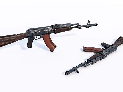 Modern military rifle 3d model