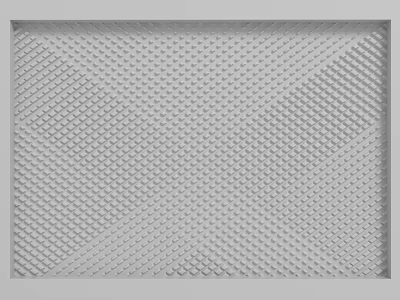 Gray Textured Background Wall with Geometric Pattern and Modern Surface Design 3d model