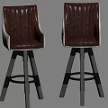 Bar Stool Bar Chair High Stool 3d model