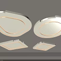 Modern Minimalist Ceiling Lights With Different Geometric Shapes And Glowing Edges Design