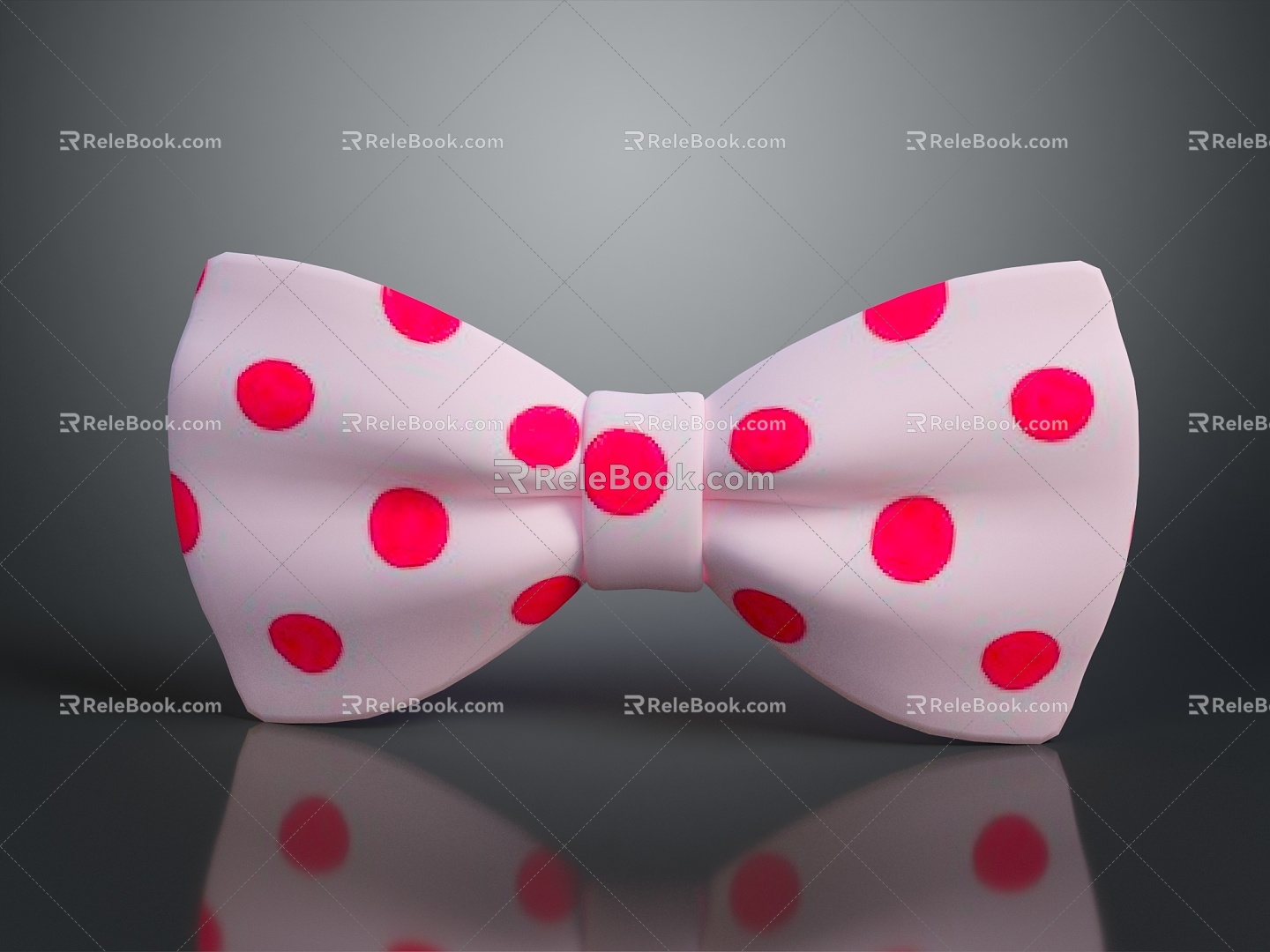 Bow tie decorations bow tie green bow tie accessories female supplies daily necessities 3d model