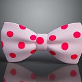 Bow tie decorations bow tie green bow tie accessories female supplies daily necessities 3d model