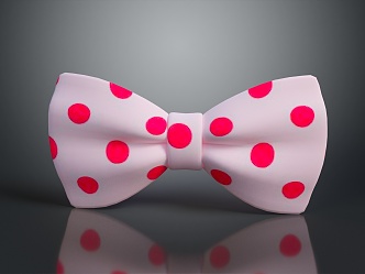 Bow tie decorations bow tie green bow tie accessories female supplies daily necessities 3d model