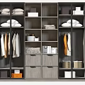 Modern Wardrobe Design With Multiple Compartments Hanging Clothes Folded Clothes Drawers And Storage Boxes