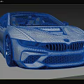 White BMW Sports Car With Sleek Front Grille And Headlights