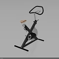 Black Stationary Exercise Bike With Ergonomic Seat And Handlebar For Home Fitness
