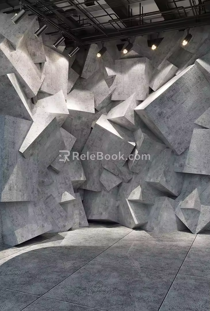 Live room background modeling 3d model 3d model