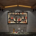 Stylish Modern Wine Cabinet Interior Design With Glass Shelves Wine Bottles And LED Lighting
