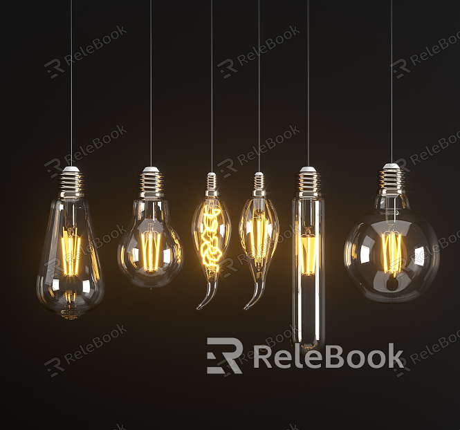 Modern chandelier glass bulb small chandelier model