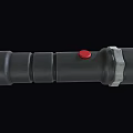 Modern Black Metal Downlight Spotlight With Red Button And Sleek Design For Home Interiors