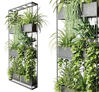 modern flower stand plant stand 3d model