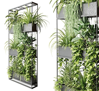 modern flower stand plant stand 3d model