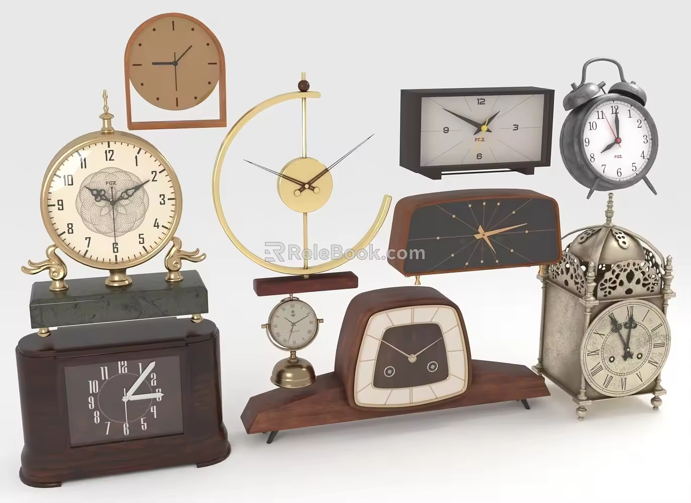 clock alarm clock 3d model