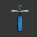 Fashionable Elegant Blue Long Dress With Bow Decoration And Classic Design