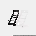 Modern Wooden High Chairs For Kids With Black And White Design