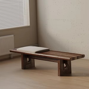 Modern shoe changing stool 3d model