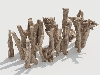 Wood Plank Decorative Wood Firewood 3d model