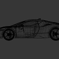 Black Sports Car Convertible And Coupe Models In Urban Square Industrial Setting With Sleek Design