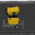Snowmaker Sprinkler Sprayer Fan Snowmaker Simple Model Snowmaker Low Model Low Face Number Snowmaker Game Snowmaker Simple Model Sprinkler 3d model