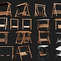 Wooden Outdoor Furniture Featuring Various Swing Styles And Designs