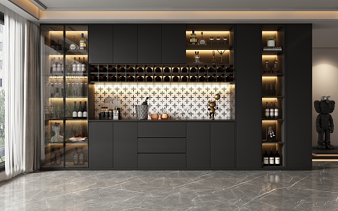 Wine Cabinet Sideboard 3d model