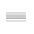 White Architectural Building Components With Multiple Decorative Designs And Styles