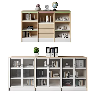 Office File Cabinet Locker Book Folder 3d model