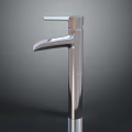 Sleek Modern Stainless Steel Faucet Hardware Tool With Single Handle For Kitchen Bathroom