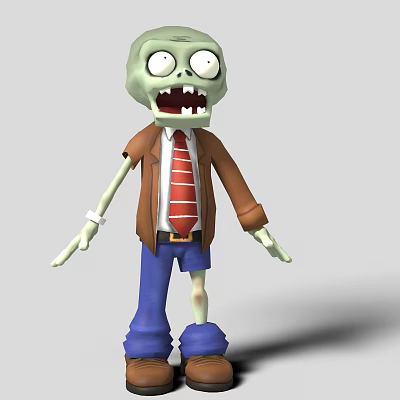Modern game character zombies 3d model Modern game character zombies 3d model