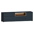 Modern TV Stand With Drawers Open Shelf And Multiple Color Options 3d model