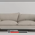 Modern double sofa 3d model
