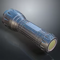 Modern Metal LED Flashlight With Durable Design And Bright Illumination 3d model