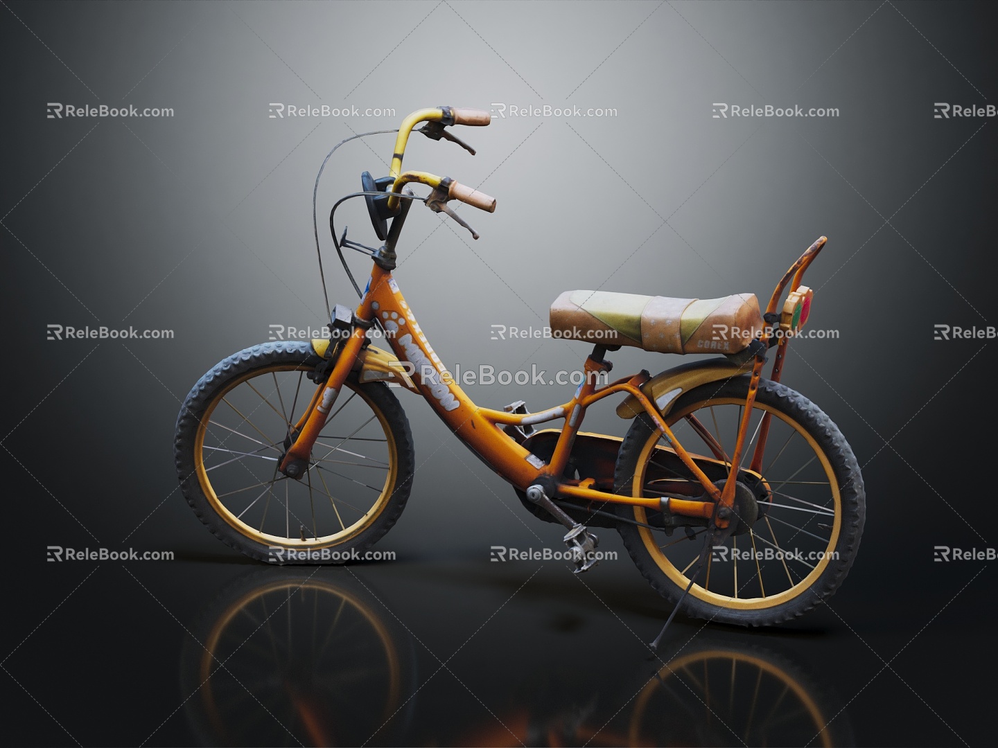 Modern Bicycle Bicycle Chain Car 3d model