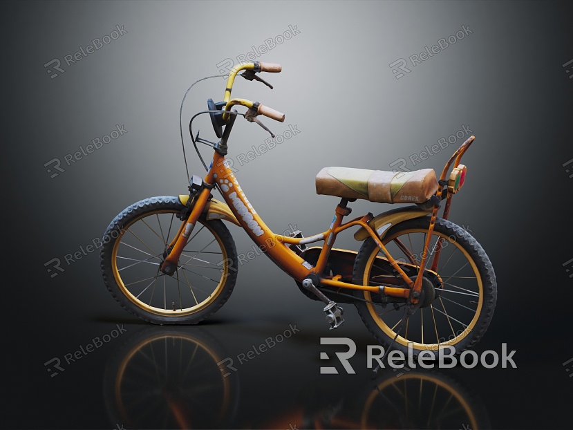 Modern Bicycle Bicycle Chain Car model