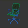 Ergonomic Black Mesh Office Chair With Armrests And Five Star Base Wheels