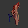 Detailed Organ and Hair Structures in Colorful 3D Tubular Model Rendering