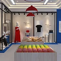 Nationstar Modern Exhibition Booth With White And Blue Design Reception Desk And Display Area
